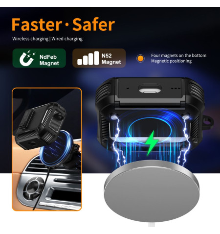 TECH-PROTECT CARBONOX MAGSAFE APPLE AIRPODS PRO 3 BLACK 