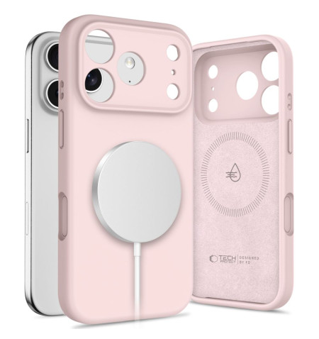 TECH-PROTECT SILICONE MAGSAFE IPHONE 17 PRO MAX PINK PEARL 
