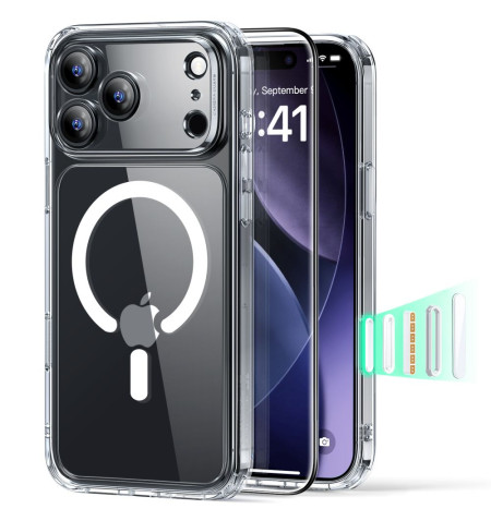 ESR CLASSIC HYBRID MAGSAFE & TEMPERED GLASS IPHONE 17 PRO MAX CLEAR
