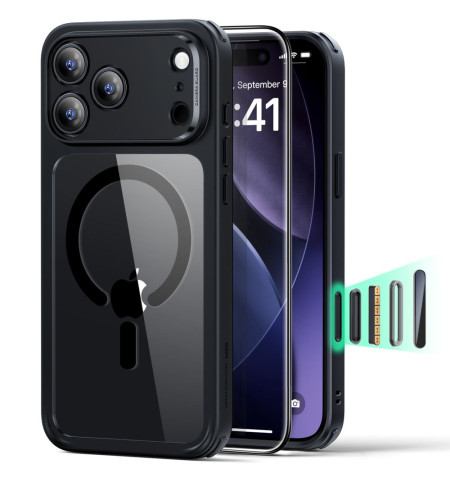 ESR CLASSIC HYBRID MAGSAFE & TEMPERED GLASS IPHONE 17 PRO MAX CLEAR/BLACK