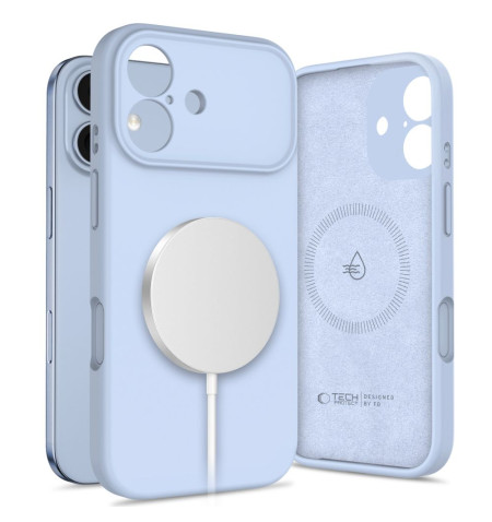 TECH-PROTECT SILICONE MAGSAFE IPHONE 17 MIST BLUE 