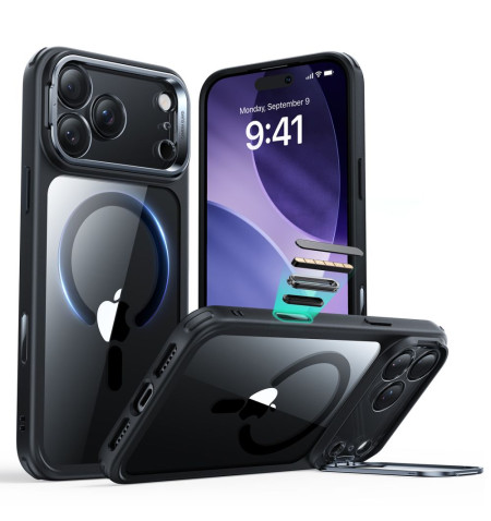 ESR CLASSIC HYBRID KICKSTAND MAGSAFE IPHONE 17 PRO MAX CLEAR/BLACK