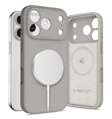 TECH-PROTECT SILICONE MAGSAFE IPHONE 17 PRO MAX STONE GREY 