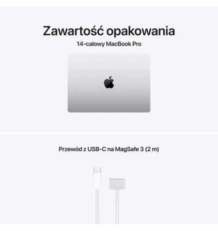 MacBook Pro 14'' / M5/ 10 rdzeni CPU/10 rdzeni GPU/16GB/ 512GB SSD (srebrny) 