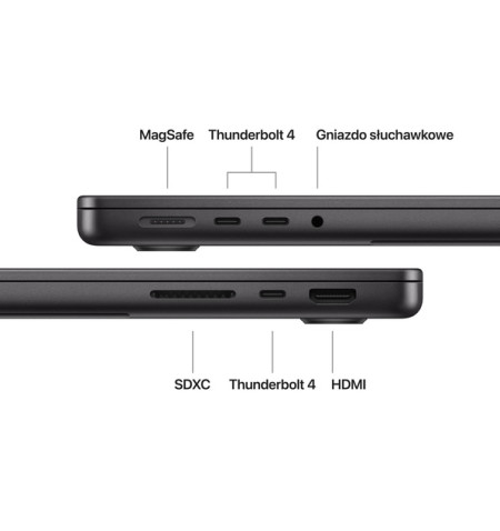 MacBook Pro 14'' / M5/ 10 rdzeni CPU/10 rdzeni GPU/16GB/ 512GB SSD (gwiezdna czerń) 