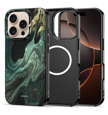 TECH-PROTECT LAMANO MAGSAFE IPHONE 16 PRO MAX VERDE AURA 