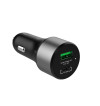 Crong Power Car Charger 63W – Ładowarka samochodowa USB-C PD 45W + USB QC 3.0 18W (czarny)