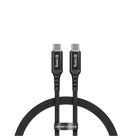Crong Armor Link - Kabel 100W PD 5A USB-C do USB-C 120cm (czarny) 