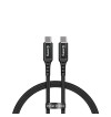 Crong Armor Link - Kabel 100W PD 5A USB-C do USB-C 200cm (czarny)