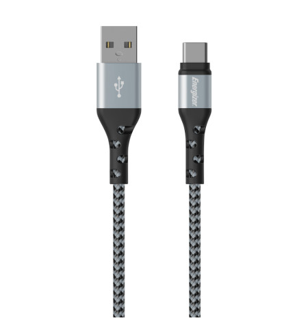 Energizer Ultimate - Kabel połączeniowy USB-A do USB-C 2m (Srebrny) 