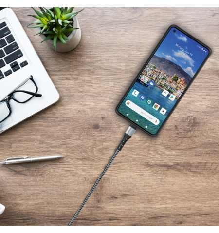 Energizer Ultimate - Kabel połączeniowy USB-A do USB-C 2m (Srebrny) 