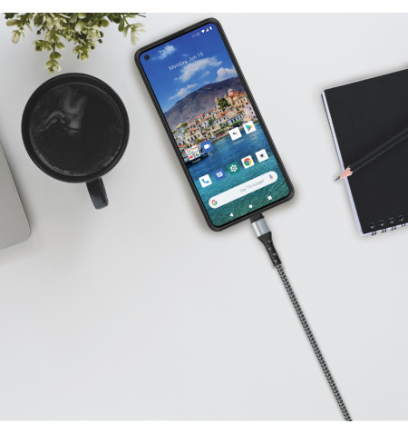 Energizer Ultimate - Kabel połączeniowy USB-A do USB-C 2m (Srebrny) 
