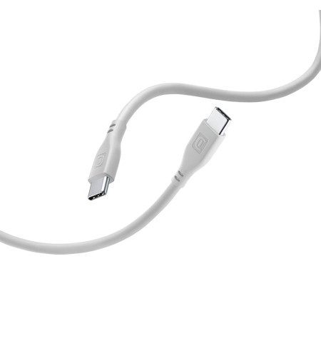 Cellularline Soft Cable - Kabel USB-C do USB-C 1.2 m (szary) 