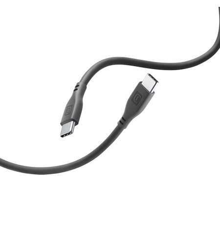 Cellularline Soft Cable - Kabel USB-C do USB-C 1.2 m (czarny) 