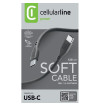 Cellularline Soft Cable - Kabel USB-C do USB-C 1.2 m (czarny)