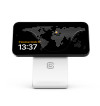Crong MagSpot Pivot Stand - Ładowarka bezprzewodowa 3w1 z MagSafe do iPhone, Apple Watch i AirPods (biały)