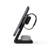 Crong MagSpot Pivot Stand - Ładowarka bezprzewodowa 3w1 z MagSafe do iPhone, Apple Watch i AirPods (czarny)