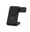 Crong MagSpot Pivot Stand - Ładowarka bezprzewodowa 3w1 z MagSafe do iPhone, Apple Watch i AirPods (czarny)