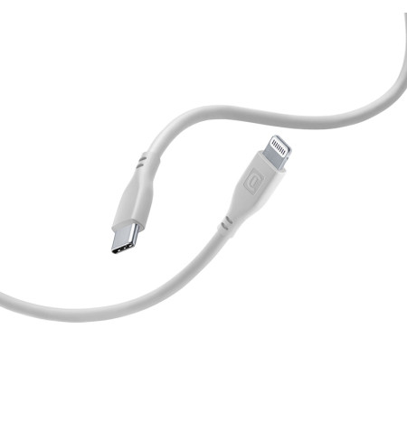 Cellularline Soft Cable - Kabel USB-C do Lightning certyfikat MFi 1.2 m (szary) 