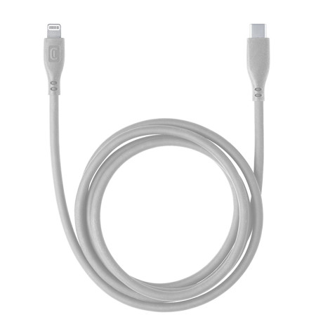 Cellularline Soft Cable - Kabel USB-C do Lightning certyfikat MFi 1.2 m (szary) 