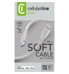 Cellularline Soft Cable - Kabel USB-C do Lightning certyfikat MFi 1.2 m (szary)