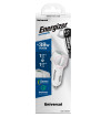 Energizer Ultimate - Ładowarka samochodowa USB-C USB-A 38W PD + QC3.0 (Biały / Srebrny)