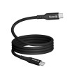 Crong Soft Link - Kabel 100W PD 5A USB-C do USB-C 200cm (czarny)