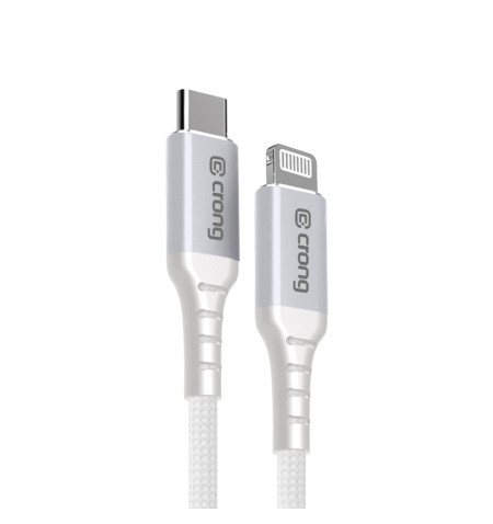 Crong Armor Link - Kabel USB-C Lightning Fast Charging MFi 150cm (biały) 