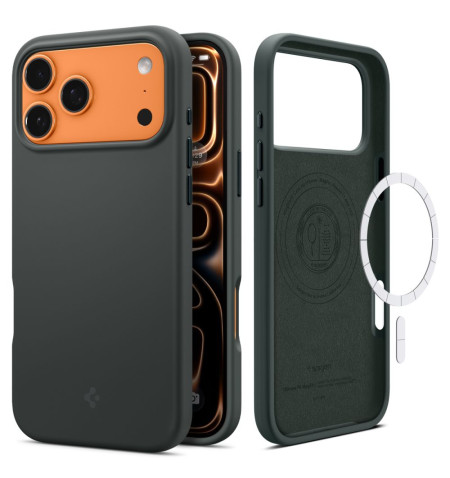 SPIGEN SILICONE FIT MAG MAGSAFE IPHONE 17 PRO MAX ABYSS GREEN 