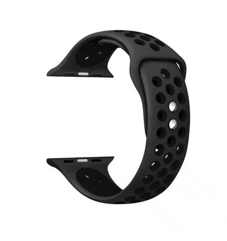 Crong Duo Sport - Pasek do Apple Watch 38/40/41 mm (szary/czarny) 