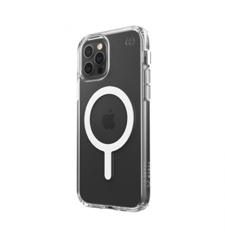 Speck Presidio Perfect-Clear + MagSafe – Etui iPhone 12 / iPhone 12 Pro z powłoką MICROBAN (Clear) 