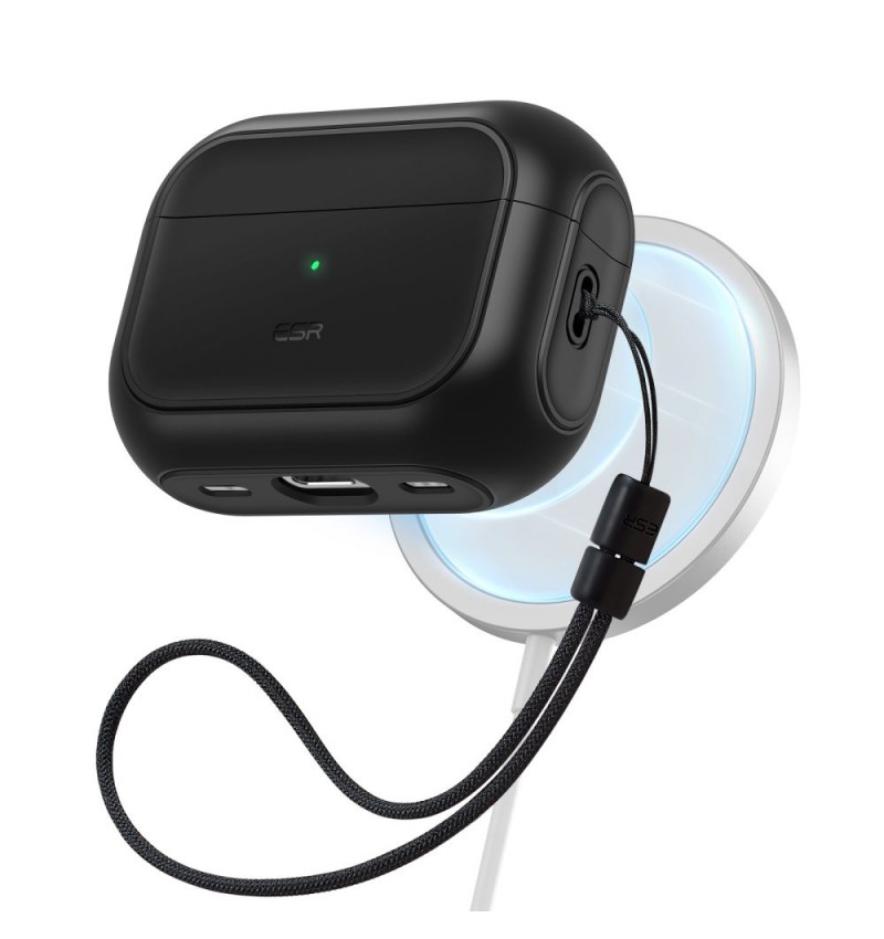 ESR ORBIT HALOLOCK MAGSAFE APPLE AIRPODS PRO 1 / 2 BLACK  ESR ORBIT HALOLOCK MAGSAFE APPLE AIRPODS PRO 1 / 2 BLACK
